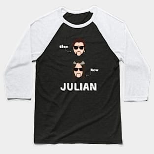 Julian Then & Now Design Baseball T-Shirt